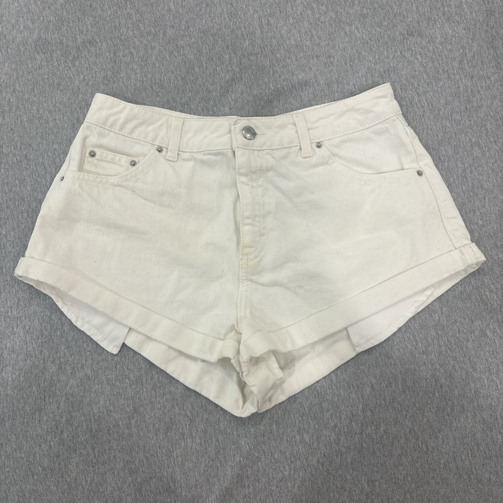 Women's White Denim Shorts